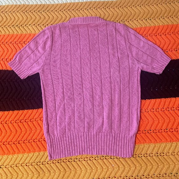 80s Cuddle knit made-in-the-USA pink shirt! - Picture 14 of 14